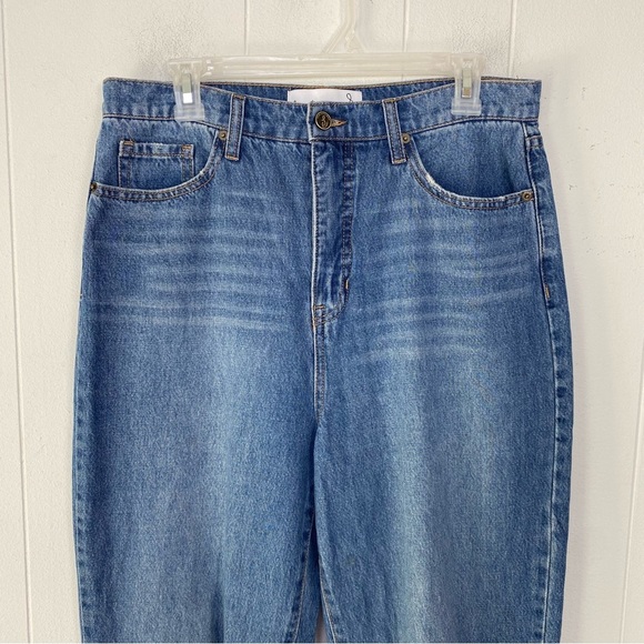 Sam Edelman Yaro High Rise Pinch Waist Jeans Skyline Womens 30 Distressed 90s - Picture 3 of 15